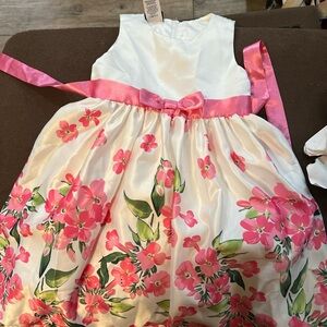 Holidays edition dress pink and white size 5t